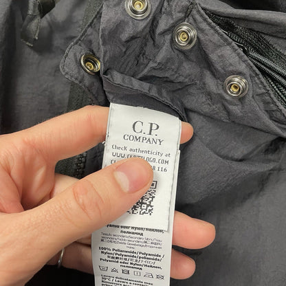 CP Company Black Lens Smock 1/4 Zip, Size Large | O/S, Black