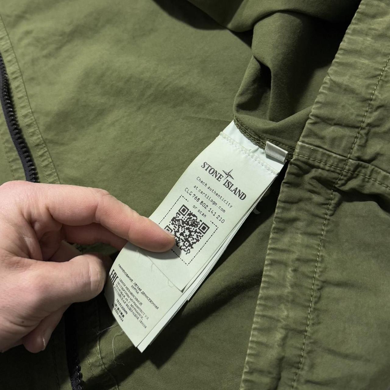 Stone Island Green Canvas Jacket | XL, Green