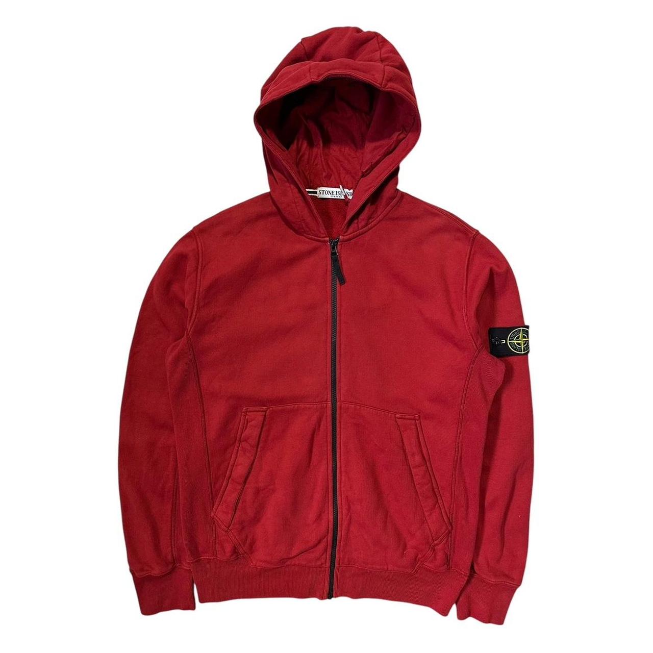 Stone Island 2011 Red Zip Up Hoodie