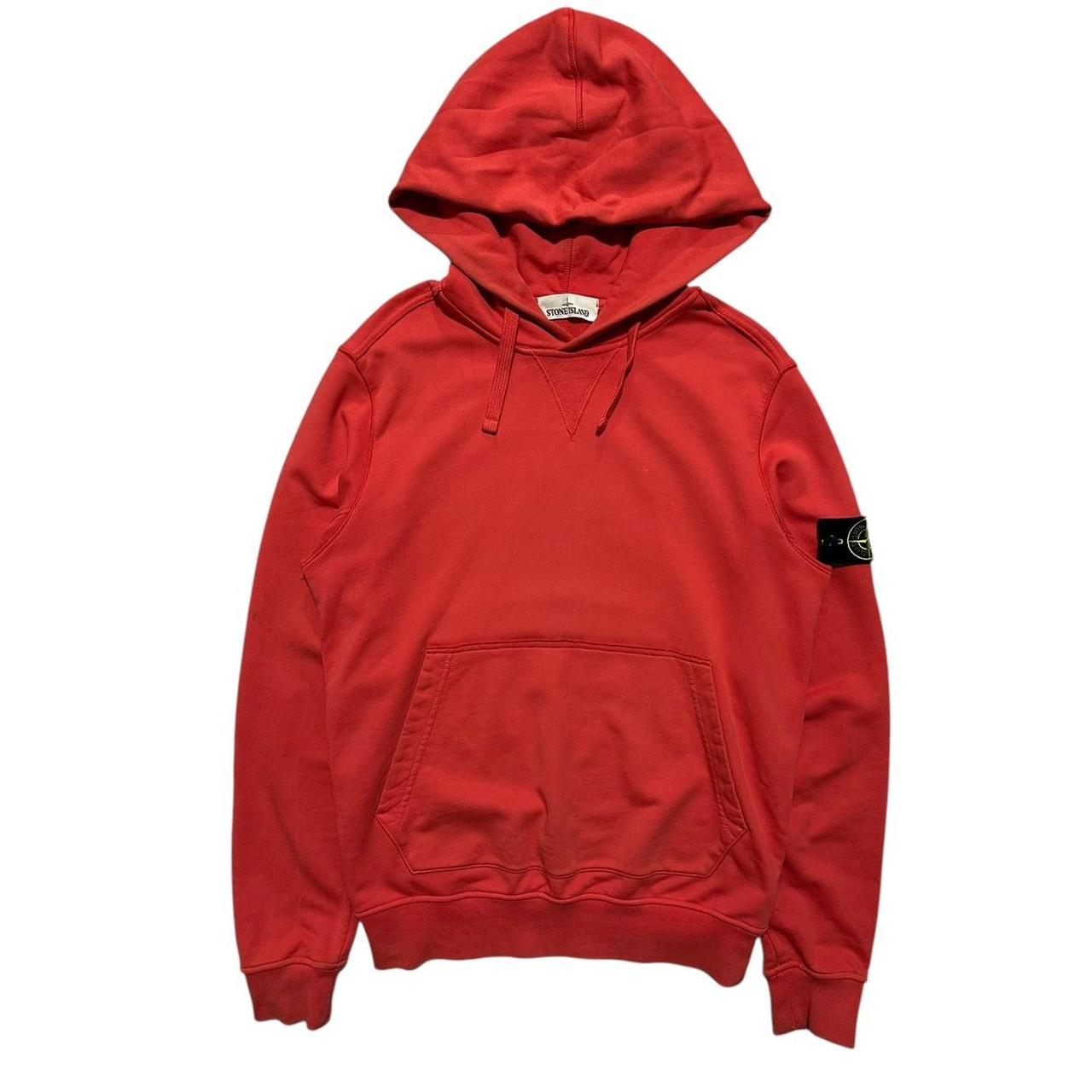 Stone Island Red Pullover Hoodie