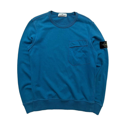 Stone Island Pullover Blue Crewneck