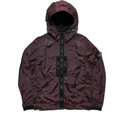 Stone Island Nylon Metal Weft Jacket | Medium, Metallic Burgundy