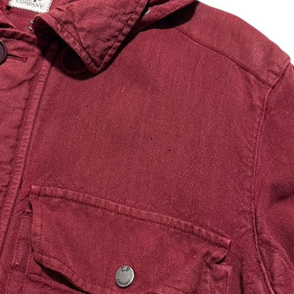 CP Company Lino Google Jacket | Large, Red