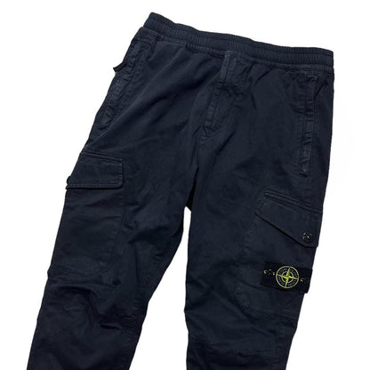 Stone Island Dark Blue Combat Cargos | O/S, Blue