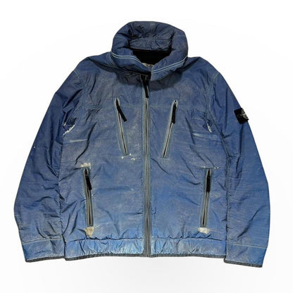 Stone Island Blue Liquid Reflective Jacket