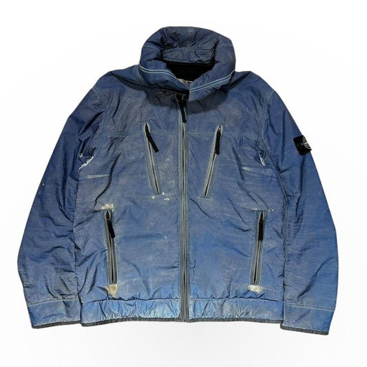 Stone Island Blue Liquid Reflective Jacket