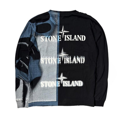 Stone Island Print Long Sleeve Top