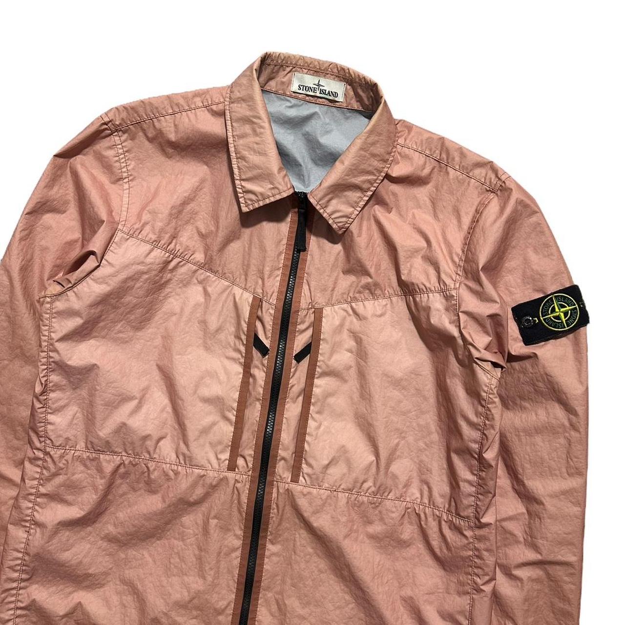 Stone Island Dust Pink Membrana Overshirt Jacket