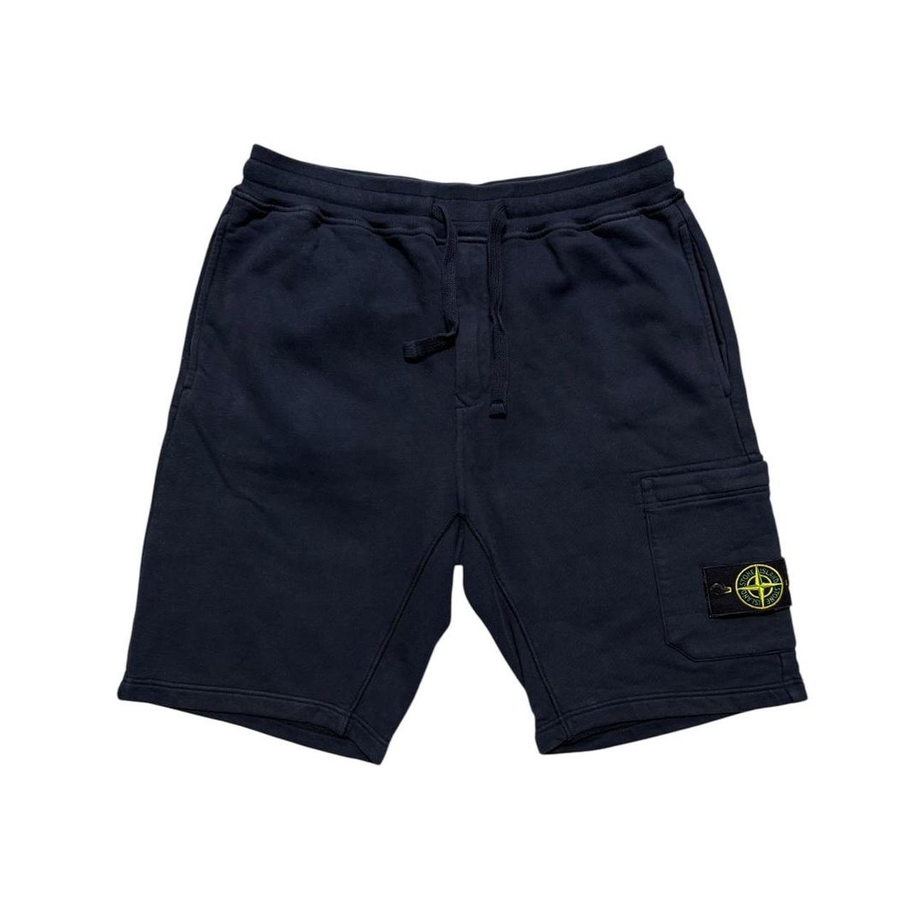 Stone Island Navy Cotton Shorts
