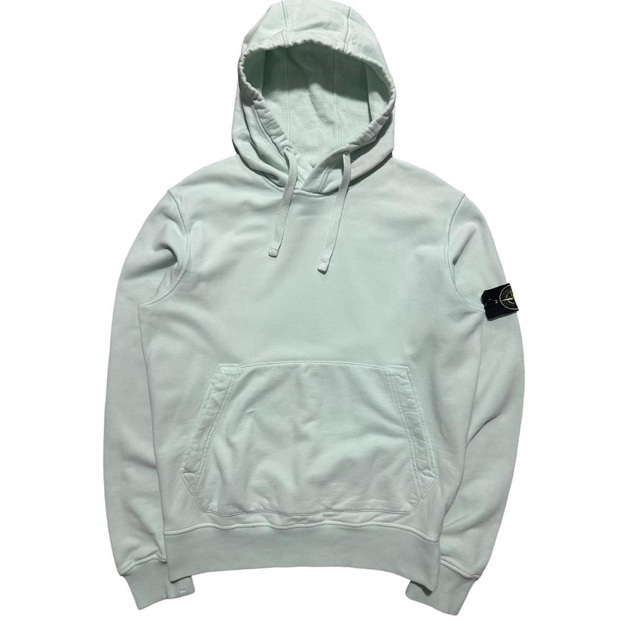 Stone Island Light Blue Pullover Hoodie - Known Source