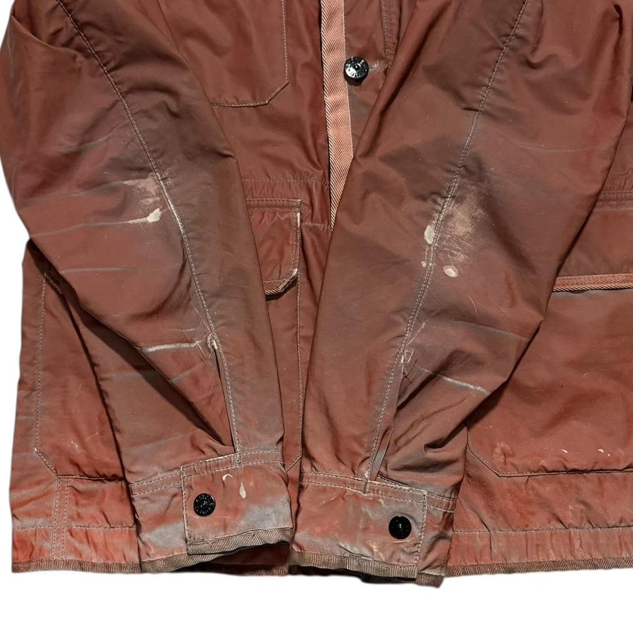Stone Island Liquid Reflective Jacket | Large, Rust