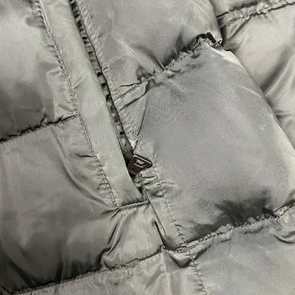 Prada Down Puffer Jacket Fur Collar, Size Small | O/S, Green