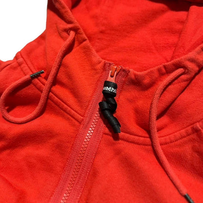 CP Company Red Full Zip Goggle Hoodie