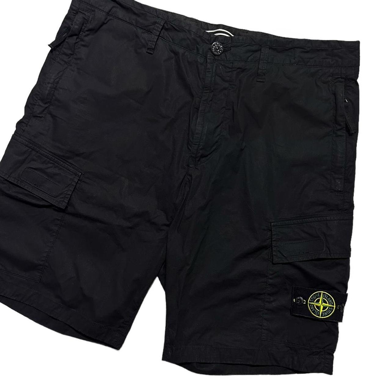 Stone Island Black Cargo Shorts