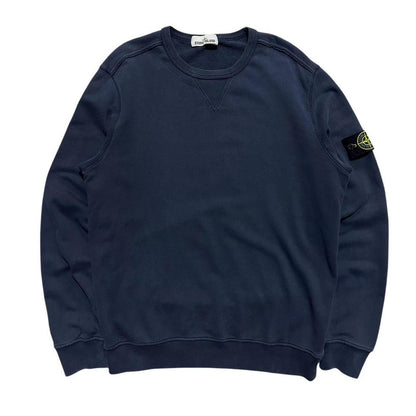 Stone Island Navy Pullover Crewneck | XL, Navy