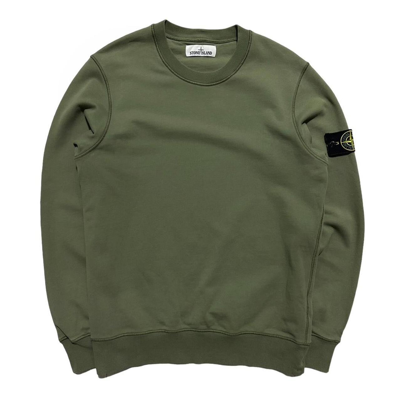 Stone Island Green Pullover Crewneck