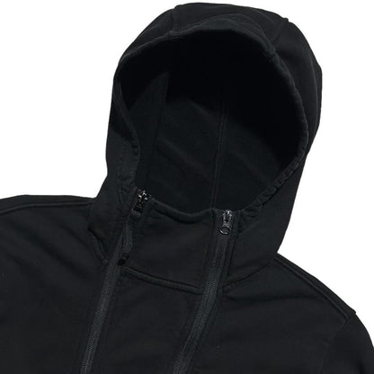 Stone Island Double Zip Black Hoodie