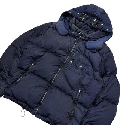 CP Company Blue Down Goggle Jacket