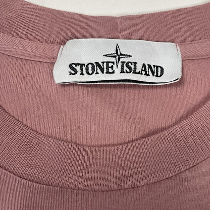 Stone Island Compass Logo T-Shirt, Size Small | O/S, Pink