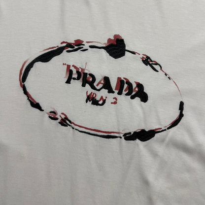 Prada Logo T-Shirt | XL, White
