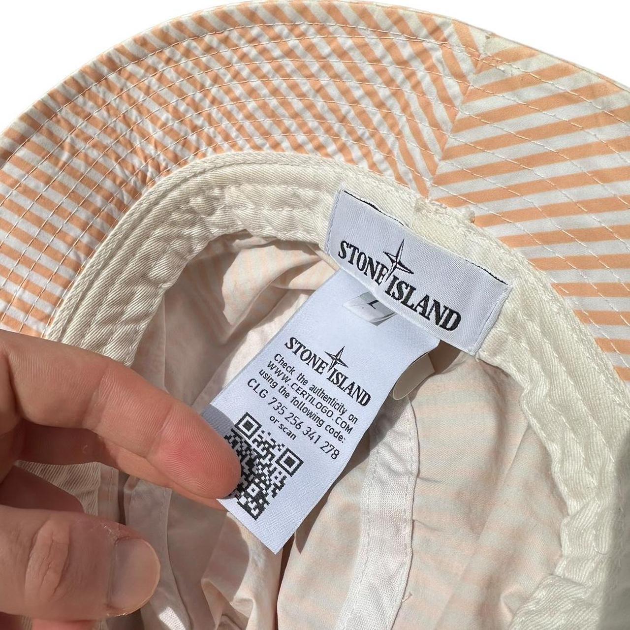 Stone Island Marina Orange Striped Bucket Hat - Known Source