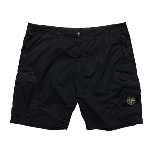 Stone Island Black Combat Cargo Shorts - Known Source