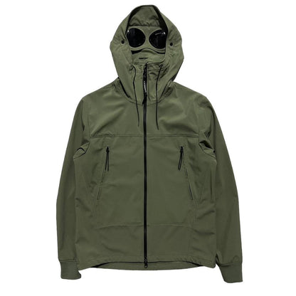 CP Company Green Soft Shell-R Goggle Jacket