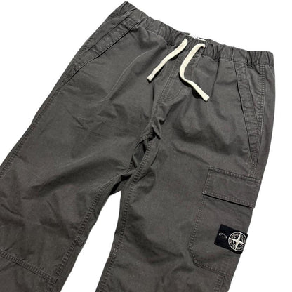Stone Island Recycled Panama Bottoms | 36, Charcoal