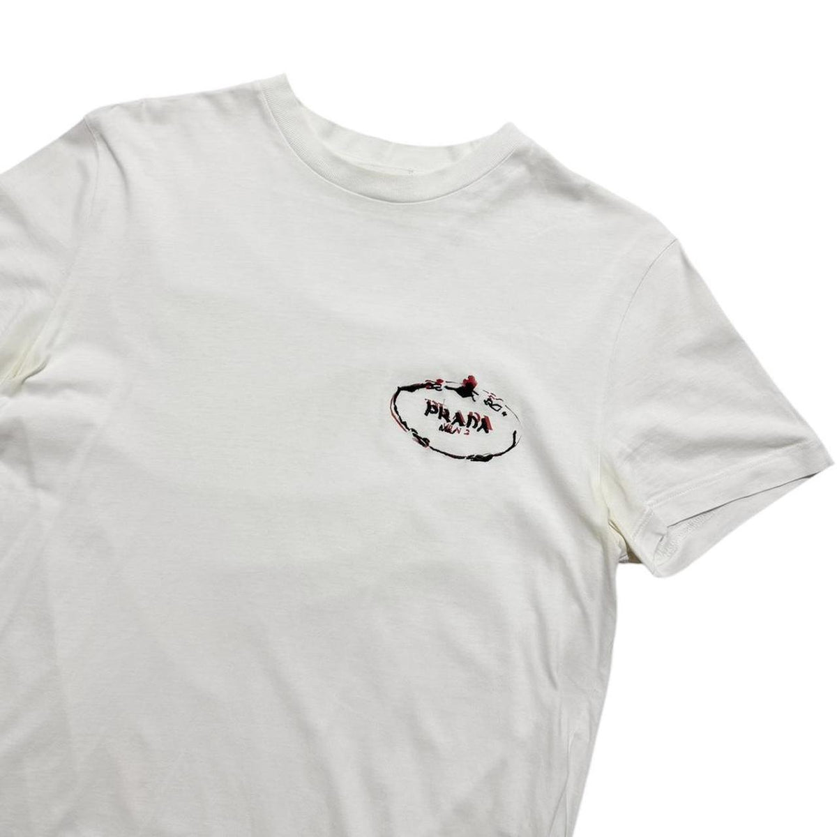 Prada Side Logo T-Shirt | Large, Yellow