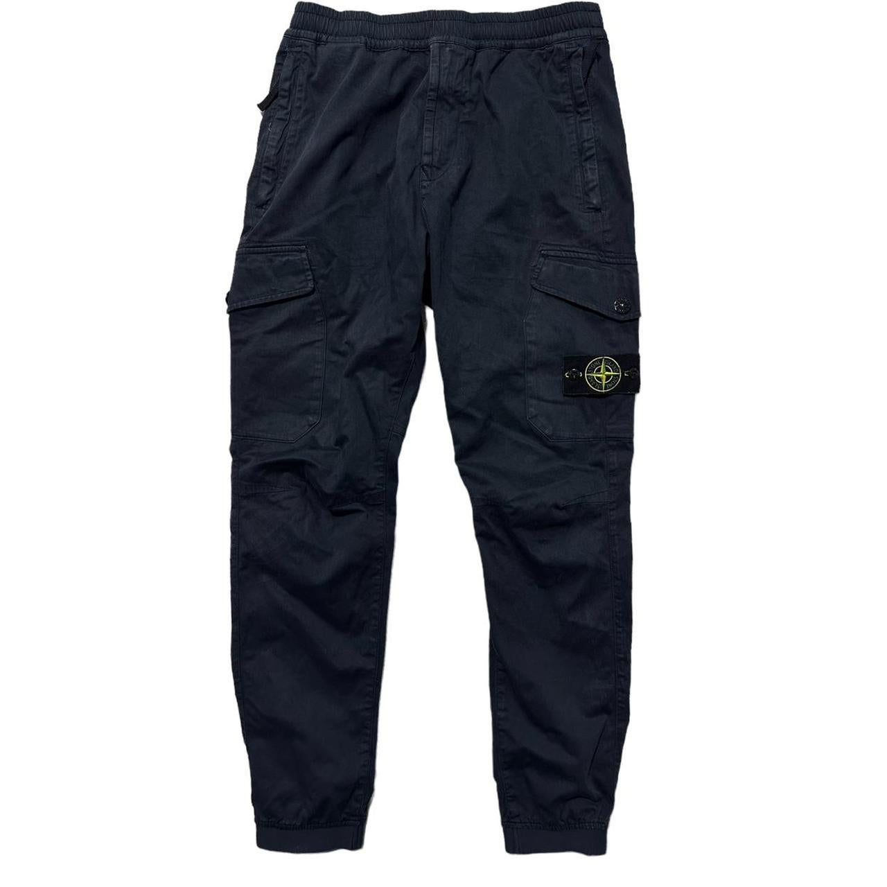 Stone Island Dark Blue Combat Cargos | O/S, Blue