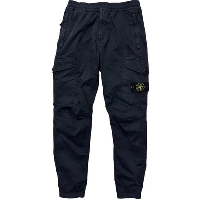 Stone Island Dark Blue Combat Cargos | O/S, Blue