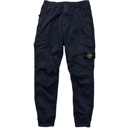 Stone Island Dark Blue Combat Cargos | O/S, Blue