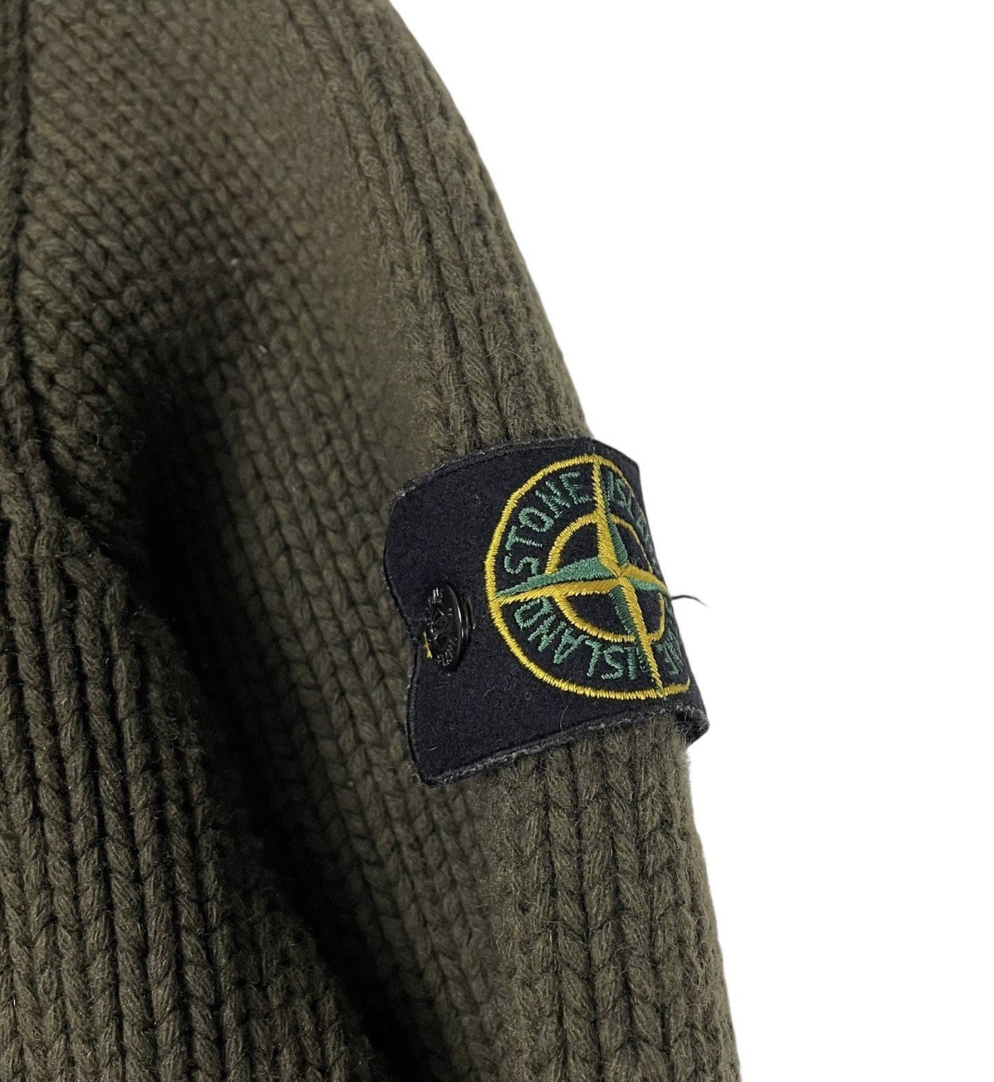 Vintage Stone Island President Knit, Size XL | O/S, Green