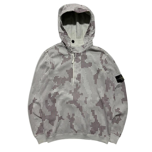 Stone Island Grid Camo Pullover Quarter Zip