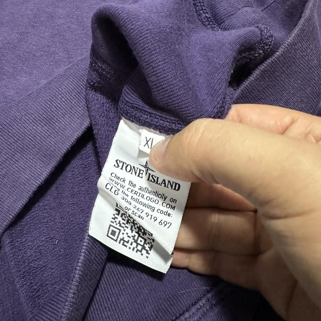 Stone Island Purple Crewneck