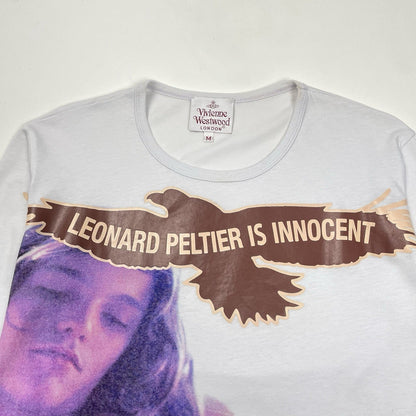 Vivienne Westwood Leonard Peltier Is Innocent T-Shirt, Size Medium | O/S, Red