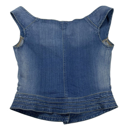 Vivienne Westwood Lee Denim Corset, Size Large L | O/S, Blue