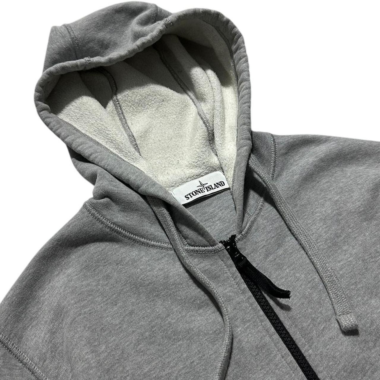 Stone Island Grey Full Zip Hoodie