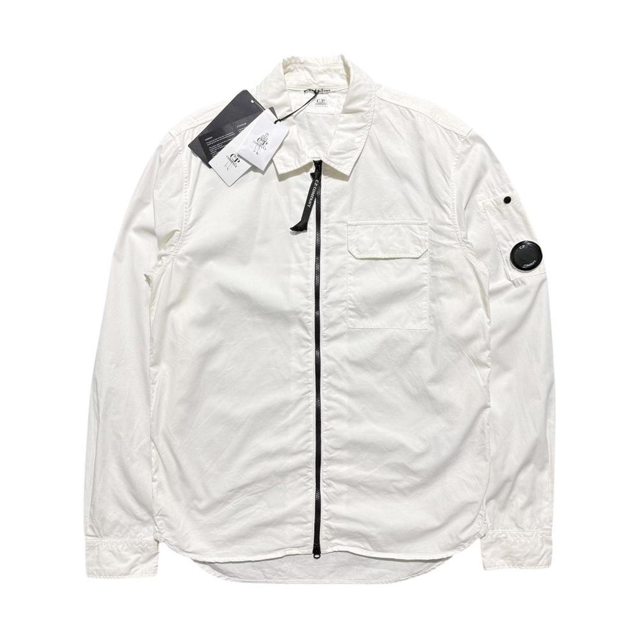 CP Company White Overshirt | Small, White