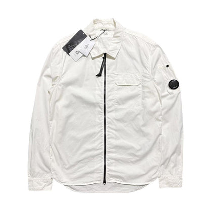 CP Company White Overshirt | Small, White