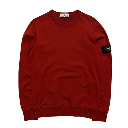 Stone Island Red Pullover Crewneck