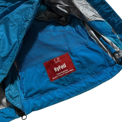 CP Company Nyfoil Nylon Goggle Jacket | Medium, Turquoise