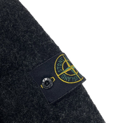 Vintage Stone Island Wool Jacket, Size Large | O/S, Grey