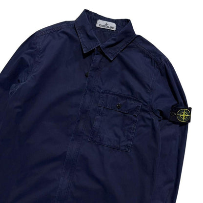 Stone Island Side Pocket Canvas Overshirt