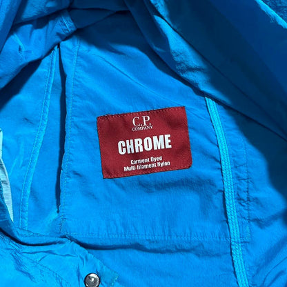 CP Company Blue Chrome Nylon Goggle Jacket - Known Source