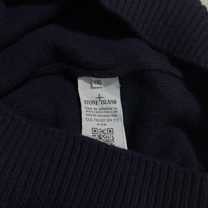 Stone Island Wool Quarter Zip Pullover