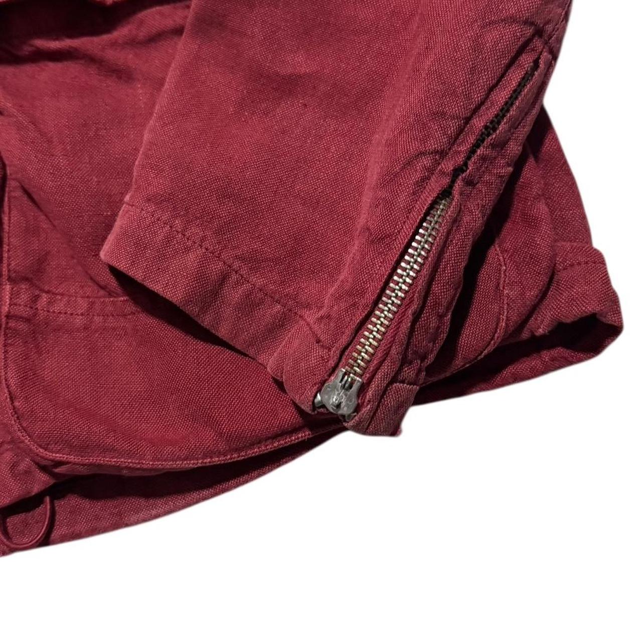 CP Company Lino Google Jacket | Large, Red
