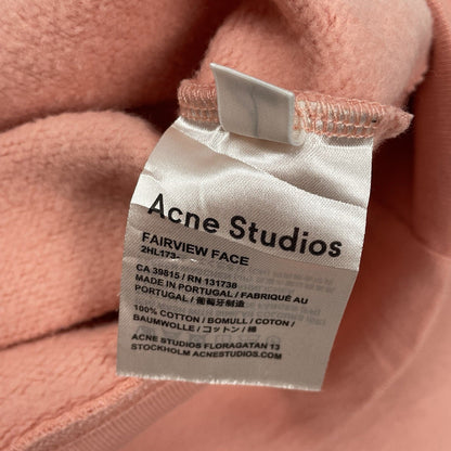 Acne Studios Sweatshirt Fairview Face, Size Small | O/S, Pink