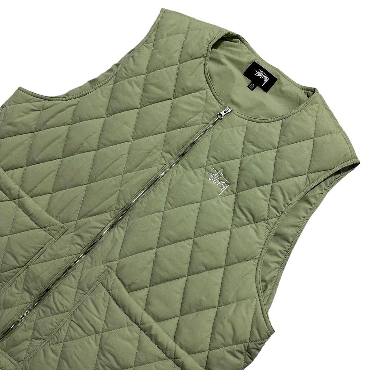 Stussy Diamond Quilted Vest Gilet - Known Source