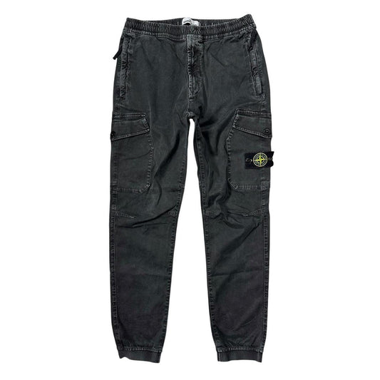 Stone Island Black Cargo Trousers